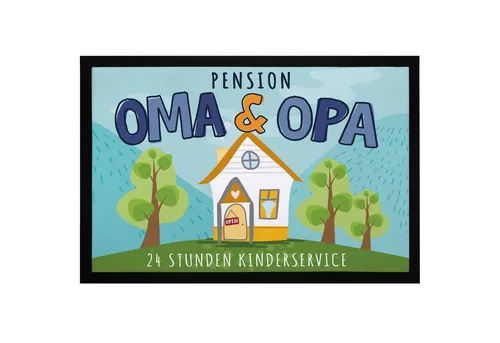 SpecialMe Fußmatte Fußmatte Geschenk Pension Oma und Opa Großeltern Geschenkidee, rechteckig