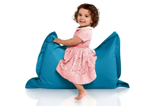 Green Bean Kinder-Sitzsack 70x100cm - Komfortabler Sitzsack für drinnen und draußen - KINDER SITZSACK: Robuster und hautfreundlicher Bezug, ideal für Innen- und Außenbereiche. Ergonomische EPS-Perlen-Füllung passt sich perfekt an und sorgt für hohen Komfort beim Sitzen, Liegen und Spielen.