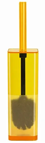 Spirella WC Bürste Klobürste Toilettenbürste „Cubo“ mit hygienischem Behälter Gelb