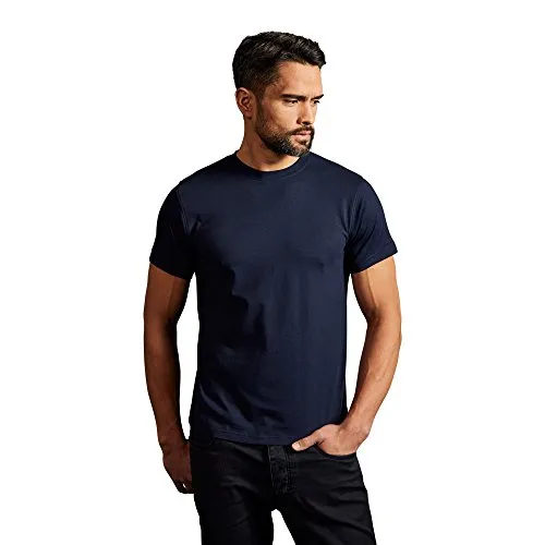 Basic T-Shirt Herren, Marineblau, XXL