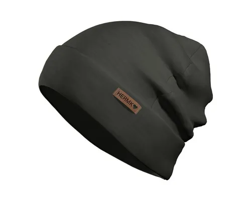 HERMKO Beanie 8840911 Mütze für Damen und Herren aus Merinowolle und Tencel