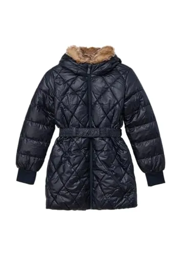 s.Oliver Wintermantel Steppjacke mit Textilgürtel blau L (158/164) - Stylischer Wintermantel mit praktischen Details, ideal für kalte Tage. Der Stepplook und der Textilgürtel sorgen für einen modernen Look und perfekten Sitz.