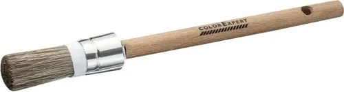 Kapselpinsel Lasurborste Größe 12, FSC-Holzstiel für Nischen und Ecken Pinsel