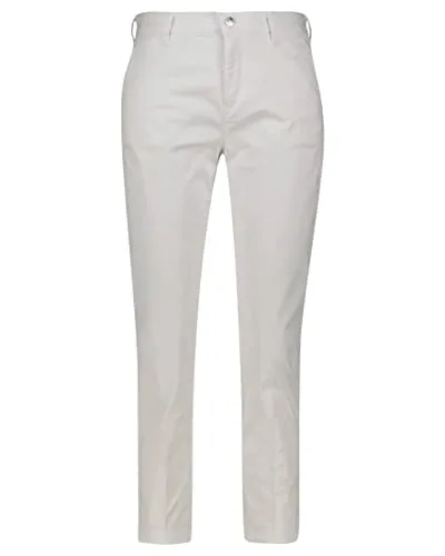 Mac Damen Chinohose Turn UP Weiss (10) 38 - Damen-Hosen aus hochwertiger Baumwollqualität, mit schmaler Silhouette und gekrempeltem Beinabschluss für einen modernen Look.
