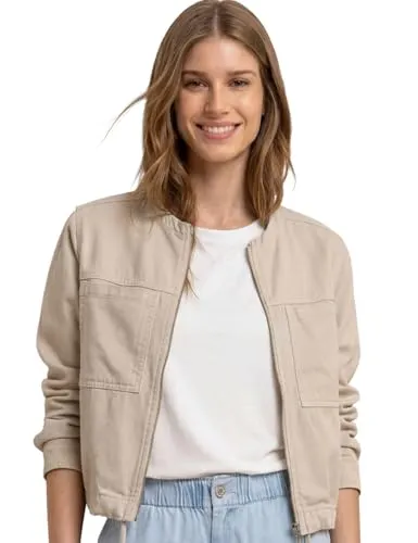 Produktbild Street One Damen Jacke im Washed-Look mit Zipper