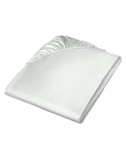 fleuresse Uni-Colours Spannbettlaken 180 x 200 cm, Mako Satin, 100% Baumwolle - Spannbetttuch aus 100% mercerisierter Baumwolle, atmungsaktiv und pflegeleicht, ideal für Matratzen bis 23 cm Höhe. Perfekte Verarbeitung mit 2 Jahren Austauschgarantie.