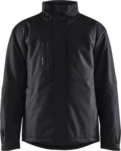 Blakläder Winterjacke, schwarz/dunkelgrau, Unisex-Größe: L - Winterjacke für kühle Tage, wind- und wasserdicht mit atmungsaktivem Material. Hoher Tragekomfort durch warmes Steppfutter und Fleece-Kragen, ideal für Outdoor-Aktivitäten.