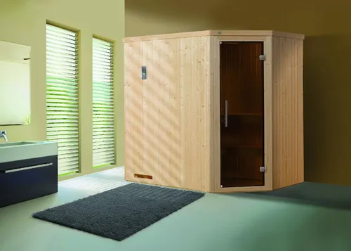 Weka Ecksauna VARBERG 1 GT - Sauna von Weka, hochwertige Ecksauna mit optimaler Raumausnutzung für entspannende Wellnessmomente zu Hause.