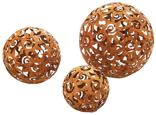 Kobolo Gartenfigur Gartenkugel KUMA Rostoptik von Kobolo