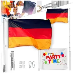 ONBEST Fahnenmast 6,2 m | Mit Deutschlandfahne & Karabiner von Onbest