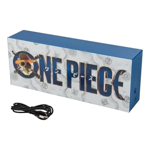 Paladone One Piece Logo-Leuchte - Stimmungslicht für Anime-Fans, offiziell lizenziertes Produkt von Netflix, ideal als Geschenk und batteriebetriebene Wohndeko.