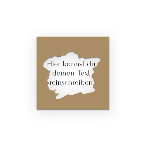 Nastami Rubbeletiketten, Gold, 4 x 4 cm, 50 Stück, Kunststoff, Quadratisch, Basteln & Scrapbooking, Indoor, Gewinnspiel, Rubbelbar