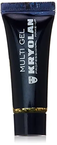 Kryolan Multi Glitter Gel grob, 10ml Gold