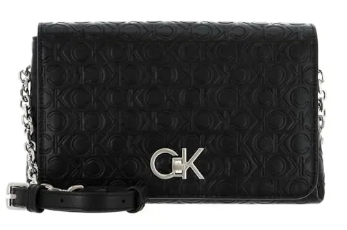 Calvin Klein Re-Lock Shoulder Bag CK Black in schwarz von Calvin Klein