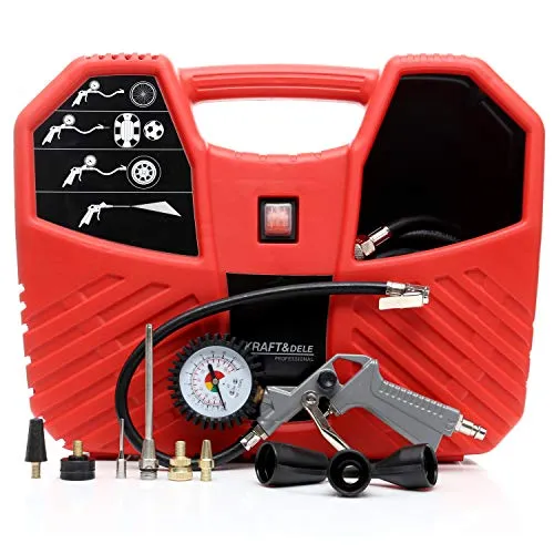 Alles für Profi Druckluftkompressor Tragbarer Kolbenkompressor 180 l/min 230V 8 bar Ölfrei (KD429)