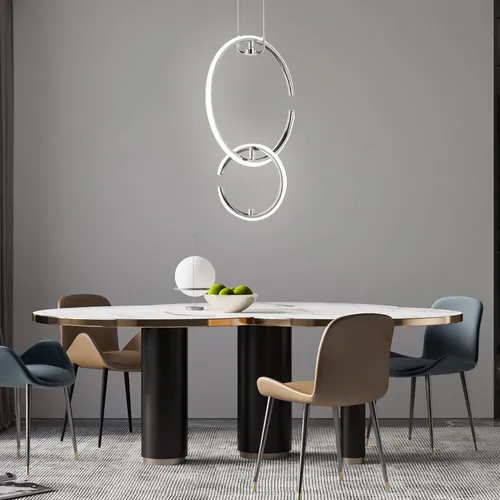 Moderne Runde LED Hängeleuchte Ring von Wofi