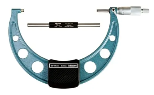 Mitutoyo 103-143-10 Bügelmeßschraube, 150-175 mm - Bügelmessschraube für präzise Messungen, leichte Werkstattausführung mit Feststelleinrichtung für einfache Handhabung und genaue Ergebnisse.