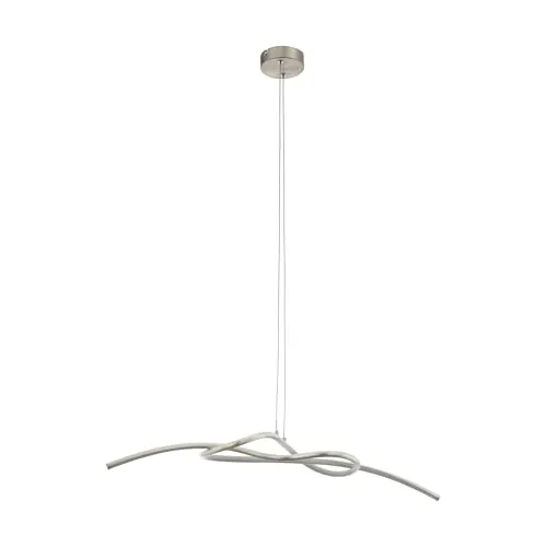 EGLO Pendelleuchte NOVAFELTRIA - LED Hängeleuchte in Warmweiß - Moderne Pendelleuchte mit fest integriertem LED, 1600 lm Lichtstrom und wellenförmigem Design, ideal für stilvolle Akzente in jedem Raum.