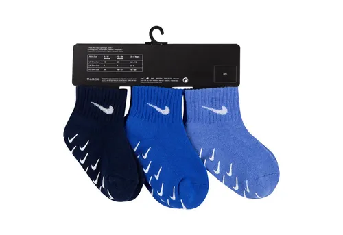 Nike Sportswear Socken 3PK INF/TODD GRIPPER QTR S, NIKE POLAR für Babys, rutschhemmend