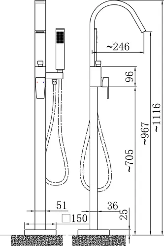 Bernstein Wannenarmatur NT3311 2.0 von NEXTREND - GmbH
