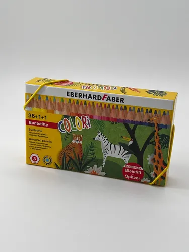 Buntstifte Malen Faber Eberhard 36+1+1 mit Bleistift+Spitzer