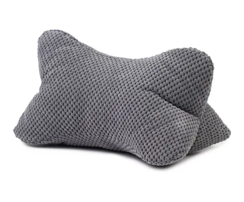 SchönesWohnen24 Nackenstützkissen Leseknochen / Lesekissen Sven Ambiente Mikrofaser 40x25cm Anthrazit