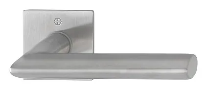 Hoppe Stockholm SchnellstiftPlus-Edelstahl-Flachrosetten-Türgriff-Garnitur E1140Z/848N ohne Schlüsselrosetten für Innentüren - matt - 3747089