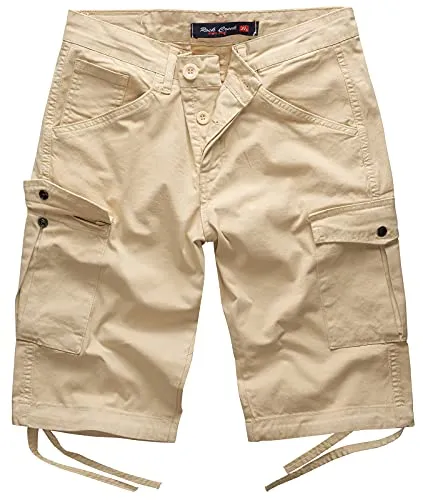 Rock Creek Herren Cargo Shorts - Bequeme Cargoshorts für den Sommer - Herren-Shorts aus weichem Baumwollmix, mit 6 Taschen für optimale Funktionalität. Ideale Bermuda Shorts für warme Tage, die sich vielseitig kombinieren lassen.