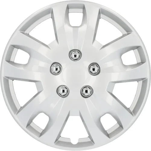 Cartrend Radzierblenden Hockenheim 38 cm (15 Zoll) silber - 4 Stück - Radkappen für 15 Zoll Reifen, verleihen Ihrem Auto einen sportlichen Look und schützen die Felgen vor Schmutz und Beschädigungen.