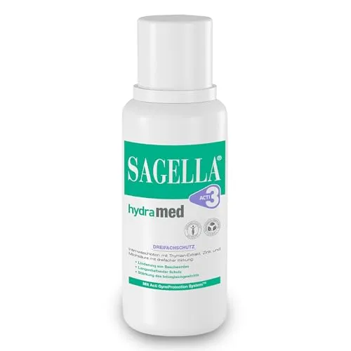 SAGELLA hydramed: Antibakterielle Waschlotion für den Intimbereich, Intimpflege bei Entzündungen und erhöhtem Infektionsrisiko, 250 ml