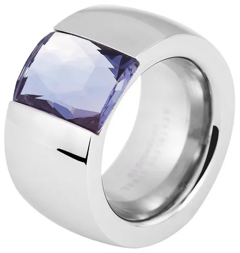 AKZENT Fingerring Fayrouz Edelstahl silber Damen, Damen Ring