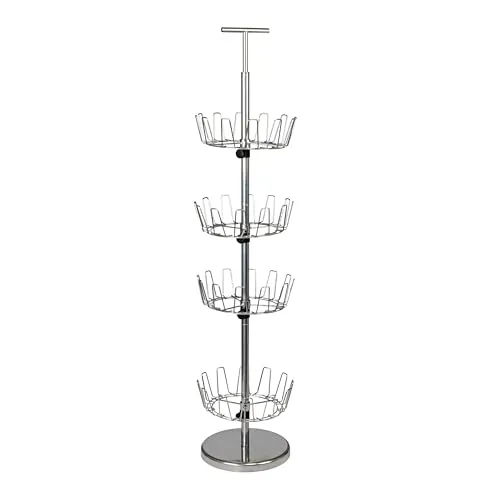 Household Essentials Haushaltszubehör, 2135 Schuh-Baum, 4-stufig Silberfarben