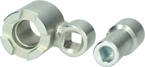 KS Tools 150.9425 Spezial Stoßdämpfer-Gegenhalter-Werkzeug-Satz für Volvo - 2-tlg. Werkzeugset für präzise Instandsetzung im Federbeinbereich von Volvo-Fahrzeugen, ermöglicht drehmomentgenauen Anzug der Stoßdämpferkolbenstangen.