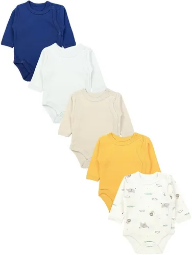 TupTam Wickelbody 5er Pack für Babys - Kuschelige Wickelbodys aus 100% Baumwolle in verschiedenen Farben. Ideal für komfortable Kleidung und einfache Handhabung beim Wickeln.