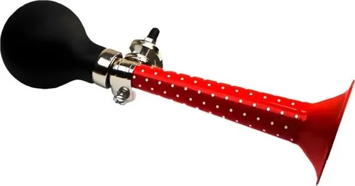 BB Klostermann Fahrradhupe rot weiße Punkte