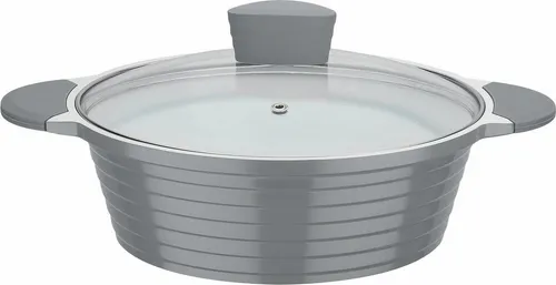 GSW Bräter Bolero, Aluminiumguss für Induktion in grau von GSW