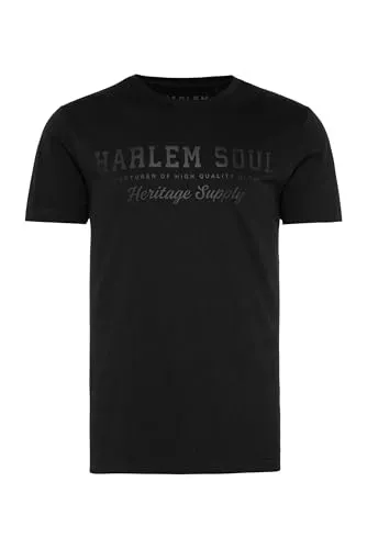 HARLEM SOUL Herren Mel-Bourne T-Shirt Black, XL