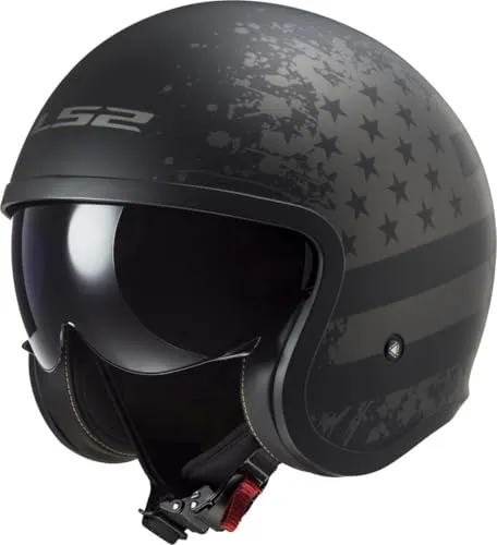LS2 Helm Spitfire II Black Flag OF599 mat zwart maat L von LS2