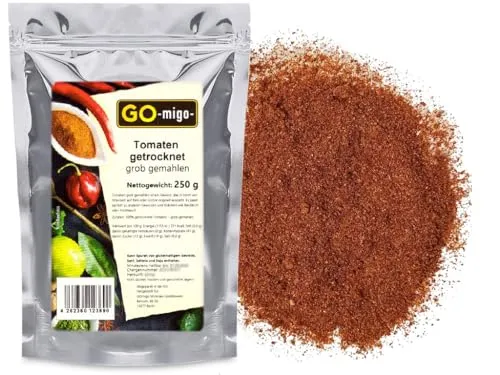 Tomaten getrocknet – grob gemahlen 250g
