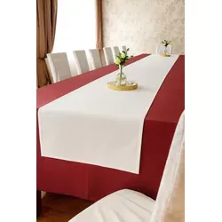texpot Tischläufer Tischband weiß Baumwolle uni (1-tlg) weiß 40 cm x 140 cm