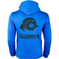 Herren Wandern Kapuzenpullover Fleece Hoodie Outdoor Mit Logo Blau