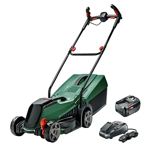 Bosch Akku-Rasenmäher CityMower 18V-32-300 - 18 Volt, 32 cm Schnittbreite, kabelloses Mähen mit ErgoFlex-Griffen für maximale Kontrolle und Gesundheit