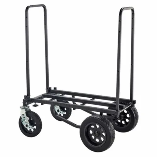 RockNRoller R12 Stealth (All-Terrain) Transportwagen - Handwagen für alle Gelände, belastbar bis 227kg und mit lenkbaren Vorderrädern für mühelosen Transport.