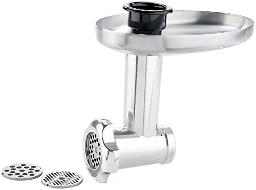 Rosenstein & Söhne Zubehör zu Küchenmaschine mit Mixer: Fleischwolf-Aufsatz für Küchenmaschine KM-6618 (mit Glasmixer, Multifunktions-Küchengeräte, Aufsätze)