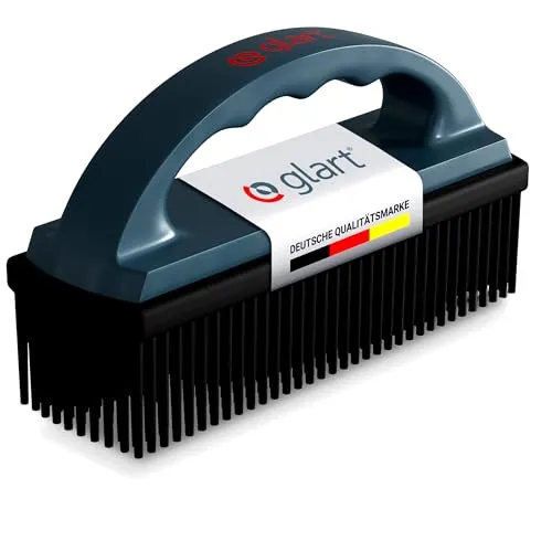 Glart 45THB Premium Hundebürste Tierhaarbürste, entfernt Tierhaare und Schmutz von allen Auto Sitzen, Polstern, Teppichen, Anthrazit/schwarz