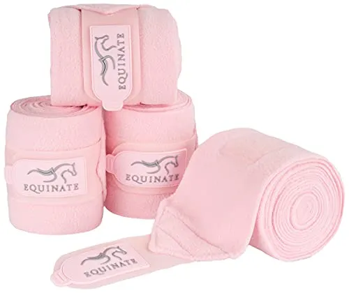 Equinate Fleecebandagen Harmony 4er Set in vielen Farben Bandagen Fleece Altrosa Pferd