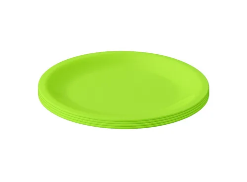 Engelland Plastikteller Wiederverwendbare Kunststoffteller, flach, BPA-frei, Ø 23,5 cm, (4 St), bruchfest, Mehrweg, mikrowellen- & spülmaschinenfest, Camping, Party