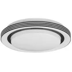 Trio R67042832 LED-Deckenleuchte Atria 1x10,5W - dimmbar mit Fernbedienung - Moderne LED-Deckenleuchte ATRIA von Trio mit 1080lm Lichtstärke, Memoryfunktion und Nachtmodus. Ideal für stilvolle Beleuchtung in jedem Wohnraum.