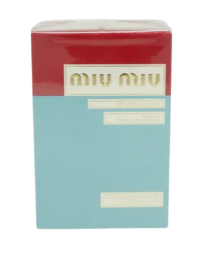 Miu Miu Haar Geruch 30ml – Elegantes Haarparfum - Miu Miu Haarparfum 30 ml, verleiht Ihrem Haar einen blumigen Duft und pflegt es gleichzeitig. Ideal für den täglichen Gebrauch, sorgt es für eine elegante Duftnote ohne zu beschweren.