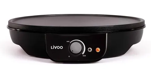 Crepes Maker Livoo DOP196 - 30 cm Crepes-Gerät mit 1000 Watt - Crepes Maker für perfekte Crêpes, ausgestattet mit Temperaturregelung und beleuchtetem An-/Aus-Schalter. Ideal für kreative Kochabende!